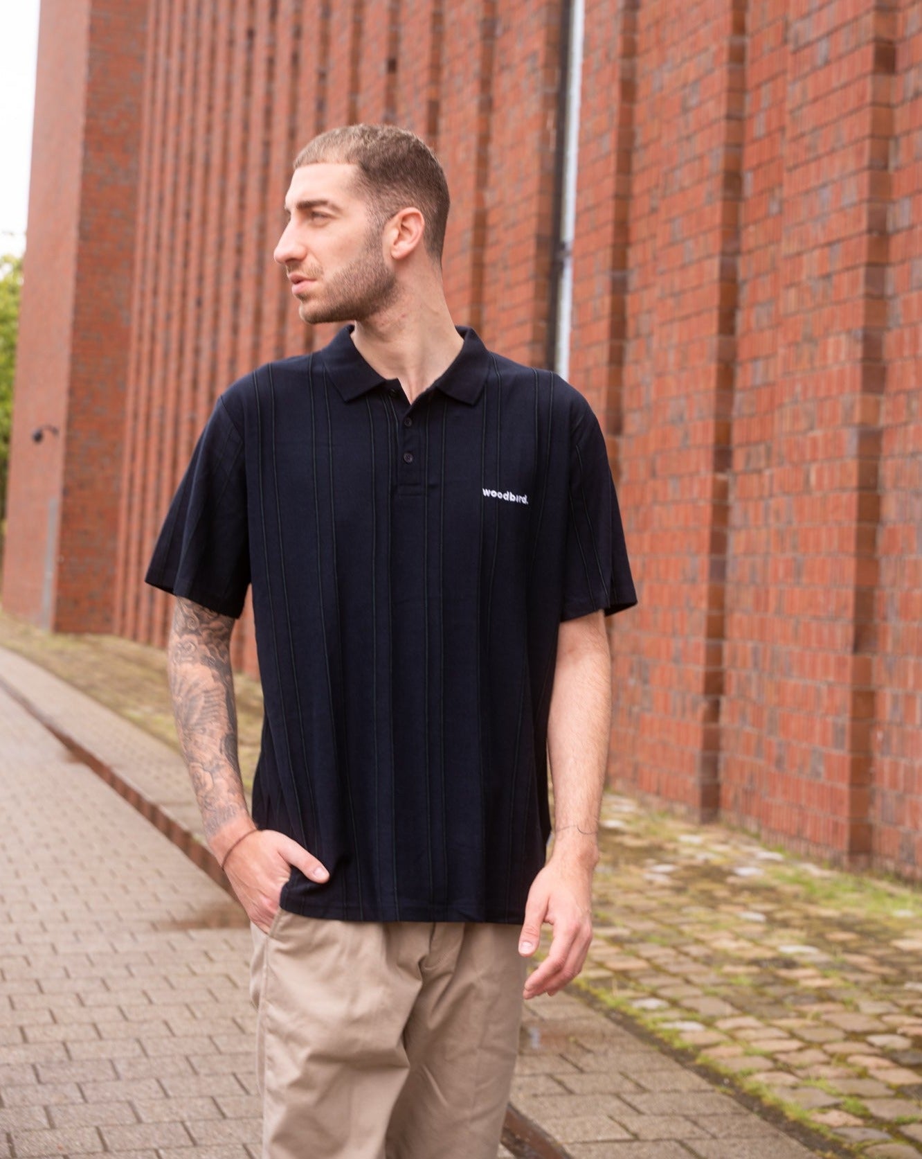 Woodbird Polo Shirt navy - GRAYSS FASHION & HOME