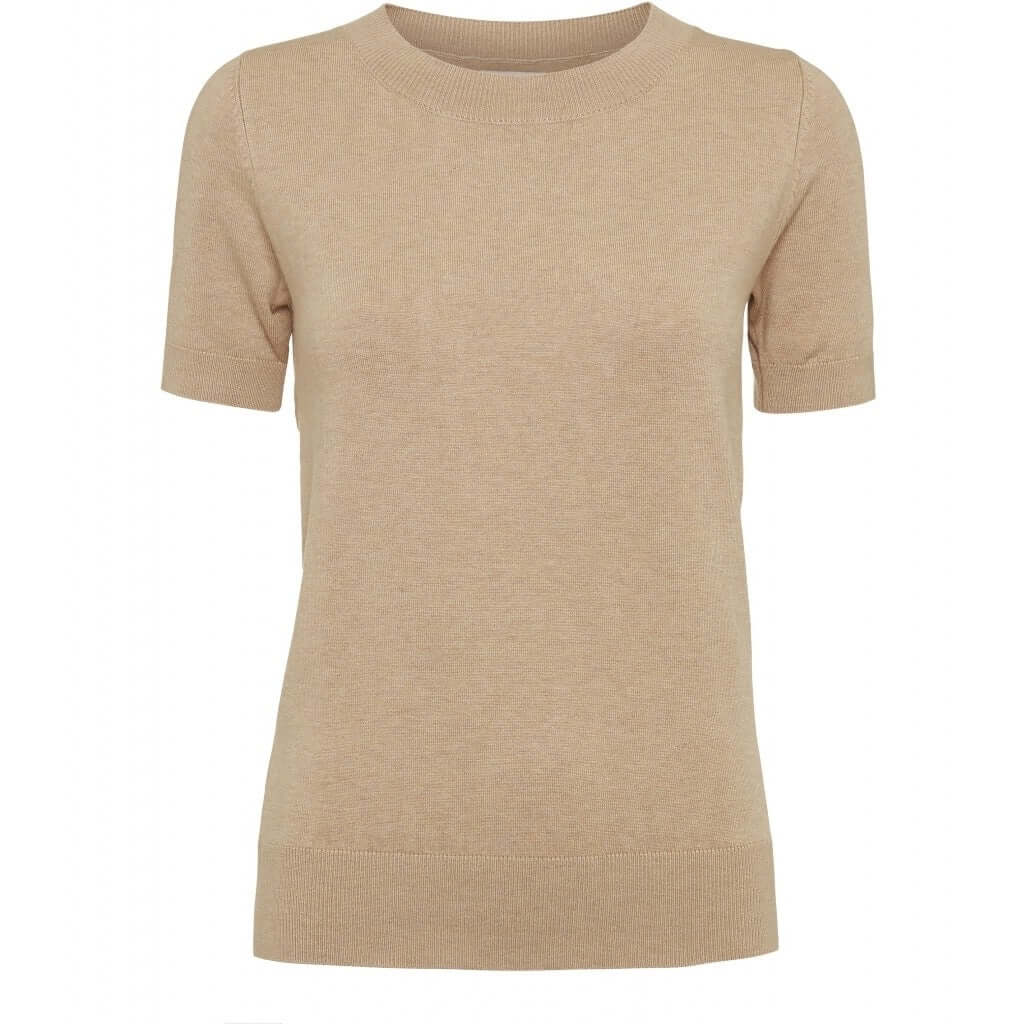 NORR Pullover kurzarm blau oder beige - GRAYSS FASHION