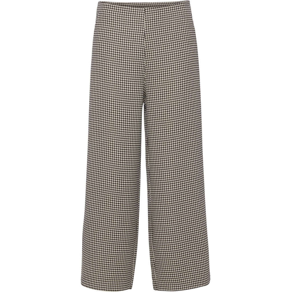 NORR Stoffhose beige/braun gemustert - GRAYSS FASHION