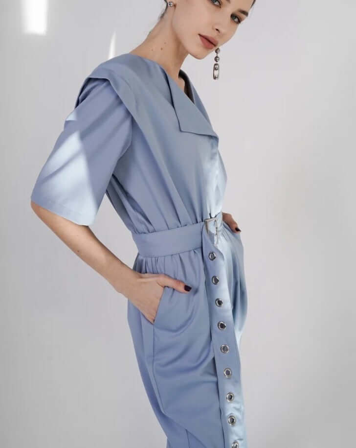 Olga Babich Overall hellblau - GRAYSS FASHION