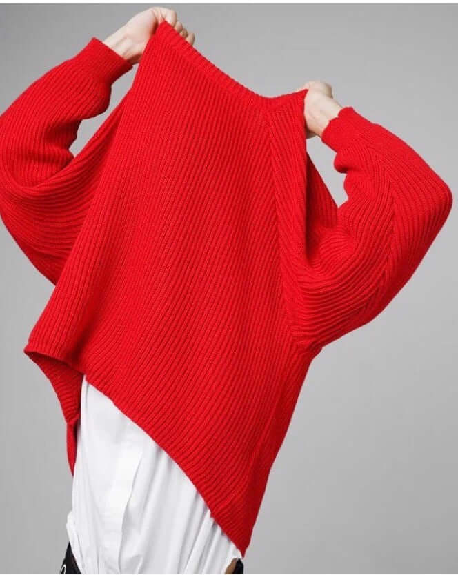 Olga Babich Pullover rot oder blau