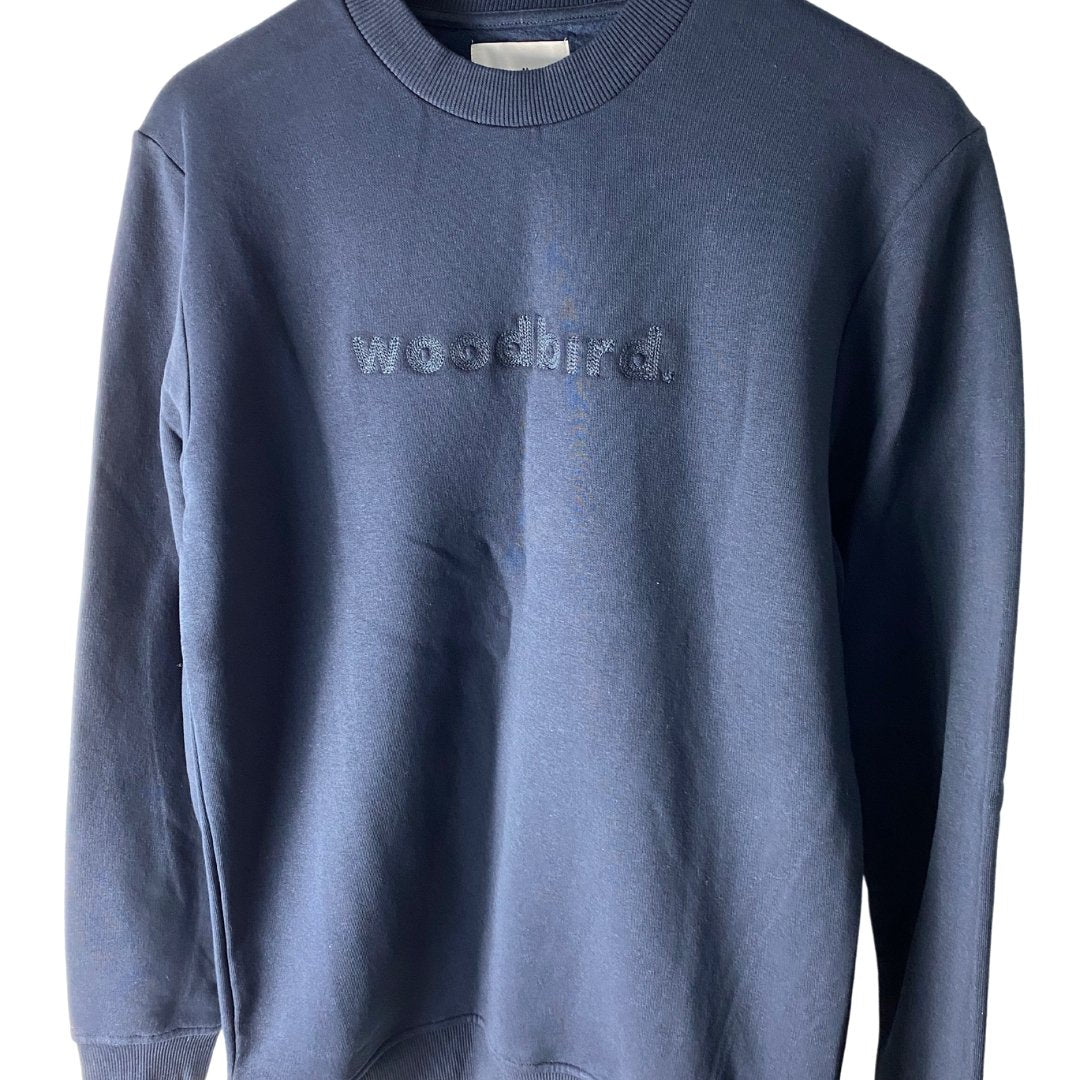 Woodbird Sweatshirt navy - GRAYSS FASHION